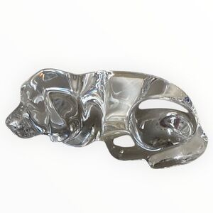 Vtg. Princess House Pets 24% LEAD CRYSTAL PUPPY Dog Figurine Paperweight Germany